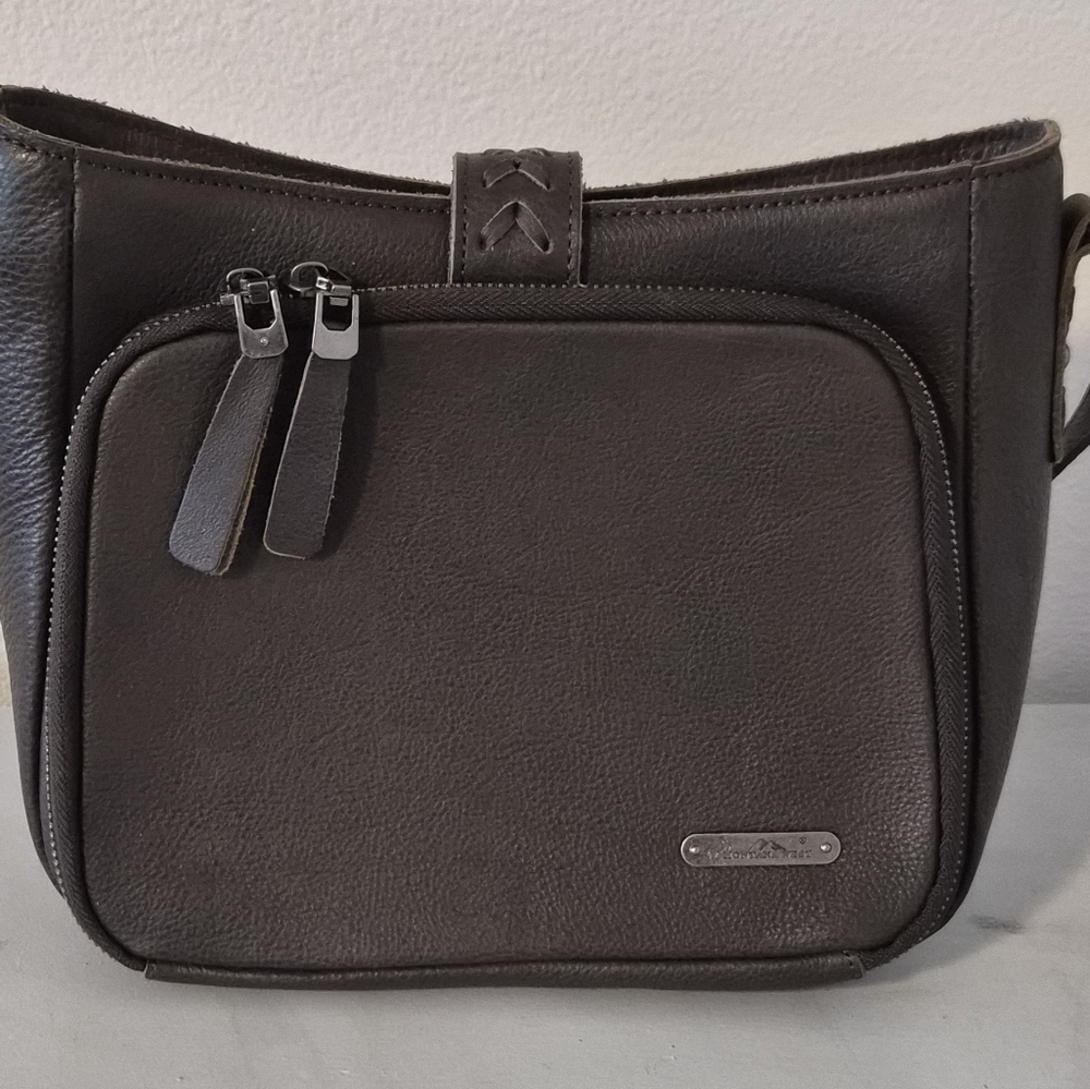 Montana West Coffee Whipstitch Conceal Carry Purse - Picture 3 of 9